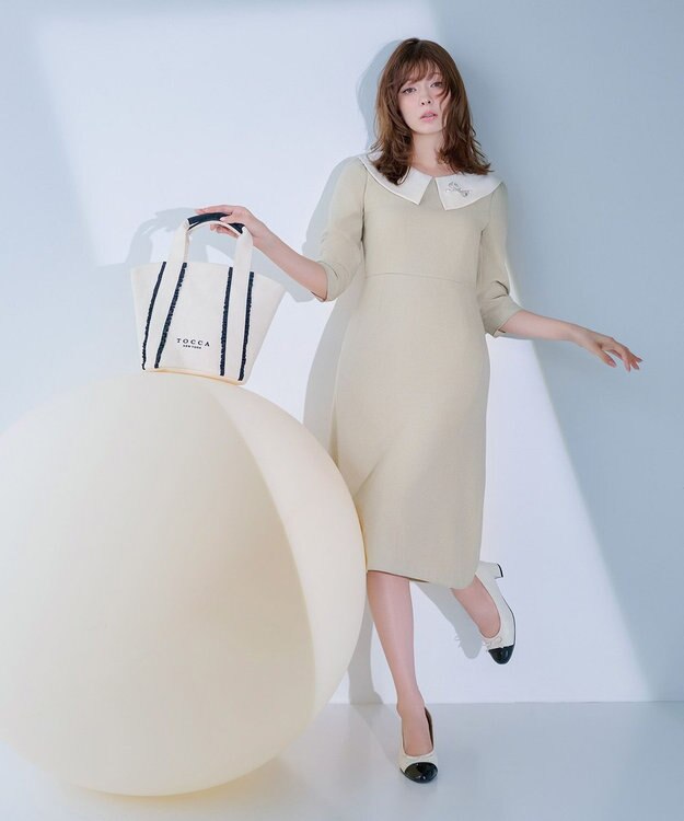 TOCCA 【晴雨兼用】TINY RIBBON RAIN PUMPS レインパンプス アイボリー系