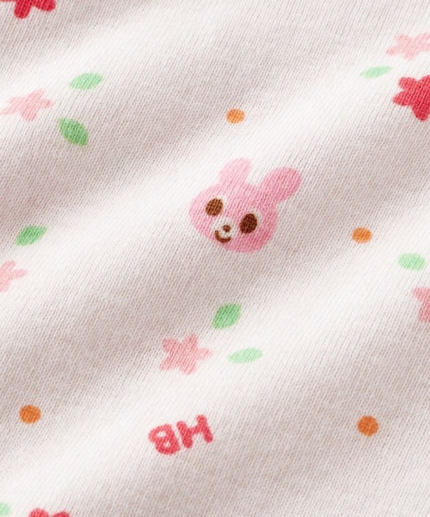 MIKI HOUSE HOT BISCUITS 【70-80cm】 半袖ボディシャツ(かぶり仕様) ピンク