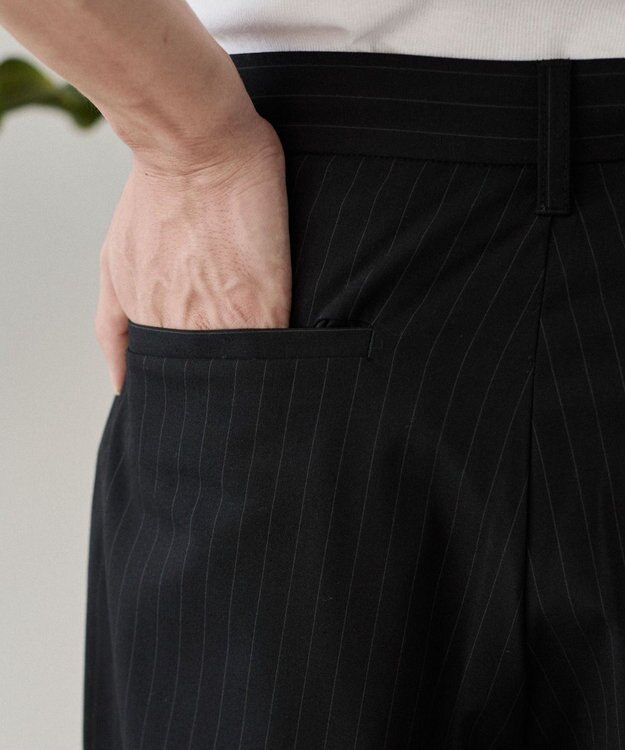 WEGO クロスタックバギースラックス ブラックストライプ