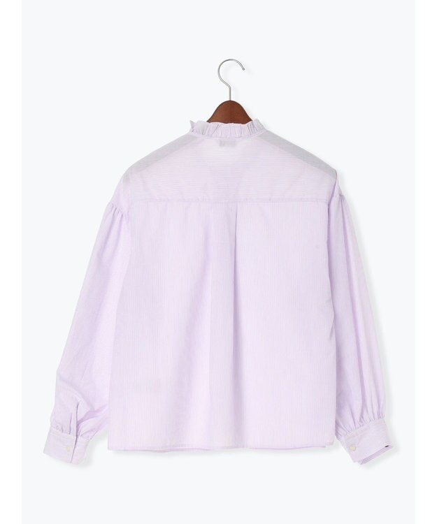 Te chichi パターンアソートスタンドフリルブラウス ラベンダー