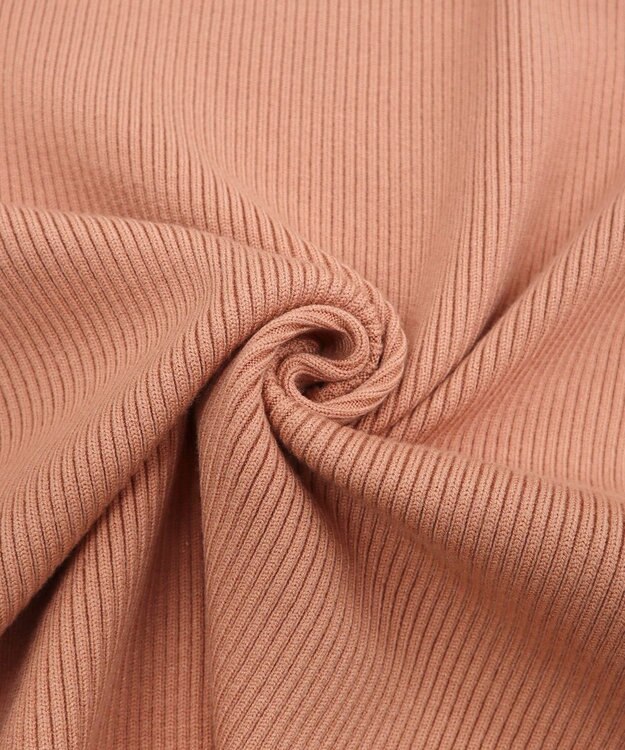 Tiaclasse 【洗える】ハーフジップニットチュニック オレンジ