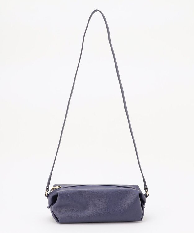 ANY 筒形ショルダーバッグ ネイビー