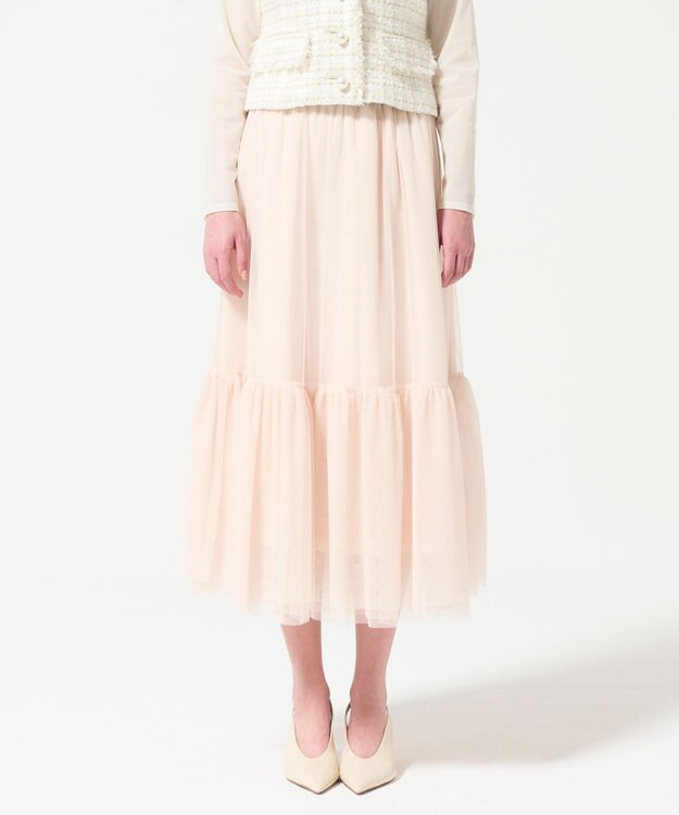 GRACE CONTINENTAL ツイル2WAY スカート ベージュ