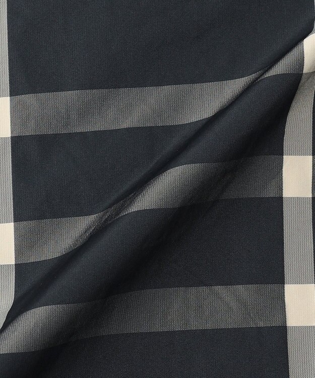 J.PRESS LADIES L 【洗える】 メモリーウェザー チェック ワンピース ネイビー系3