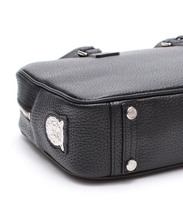 A.D.M.J. 牛革 ボストンバッグ 28cm※SILVER金具 SHIKKOKU