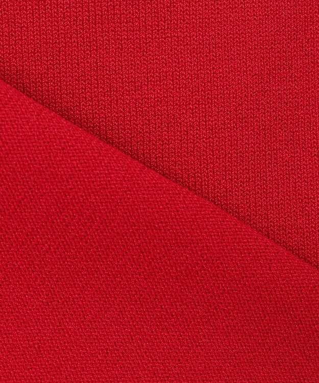 組曲 L 【6色展開・UVケア】モダンタートルニット チェリーレッド系