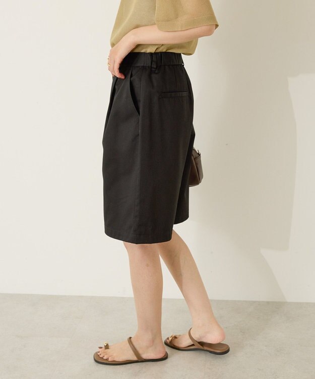 AMERICAN HOLIC ワンタックハーフパンツ Black