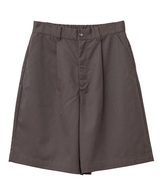 AMERICAN HOLIC ワンタックハーフパンツ Brown