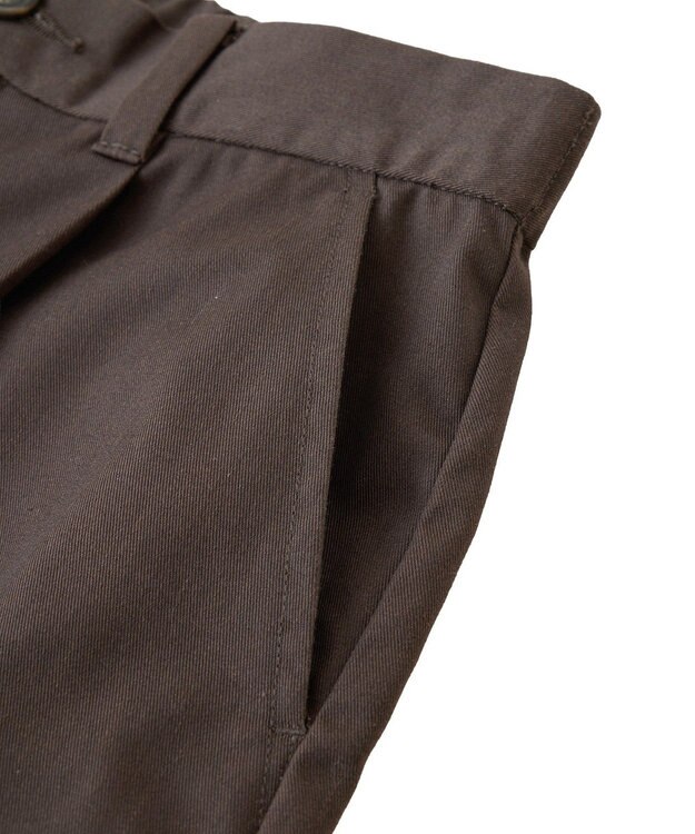 AMERICAN HOLIC ワンタックハーフパンツ Brown