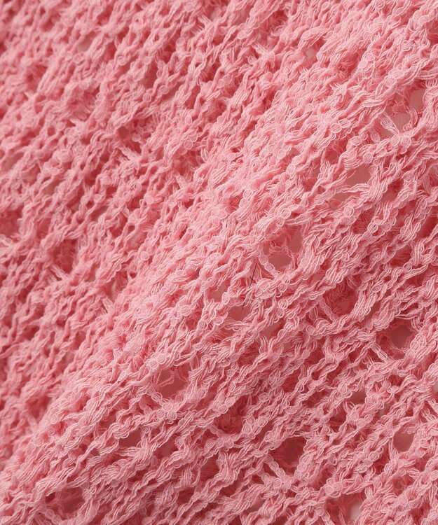 earth music&ecology メッシュニットプルオーバー Pink