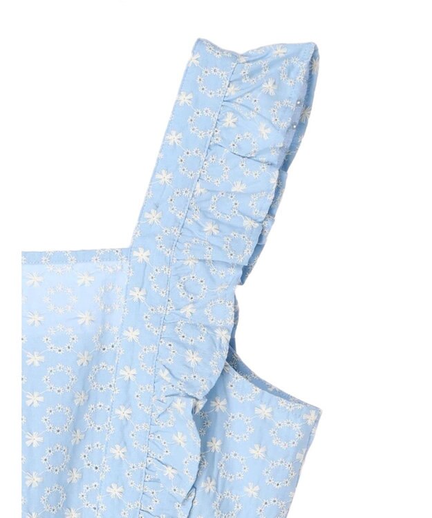 earth music&ecology サイドリボン刺繍ビスチェ Sax