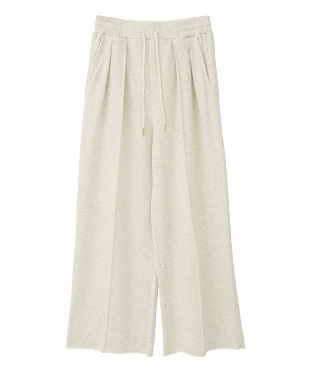 earth music&ecology センターシームタックスウェットパンツ Oatmeal