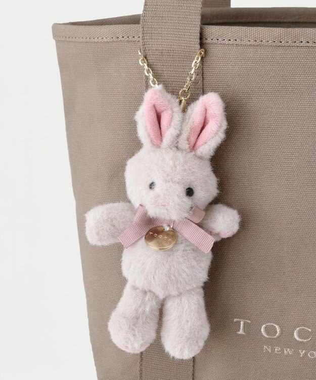 TOCCA 【新チャーム登場・ぬいぐるみチャーム付き】TOCCA AMICO CANVAS TOTE キャンバストート [新色]ベージュ系1