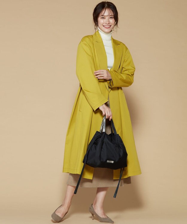 LA BAGAGERIE ドローストリング2WAYトート Sサイズ ブラック×パイソン