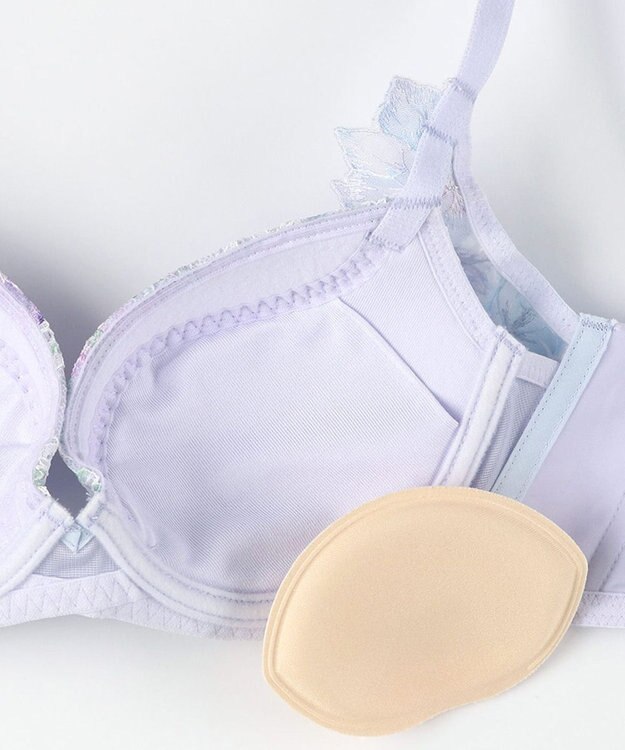 WACOAL ブラジャー 【ハグするブラ】 体温を感知してカラダになじむ 谷間メイク 脇高設計 レディース BXB478 /ワコール パープル