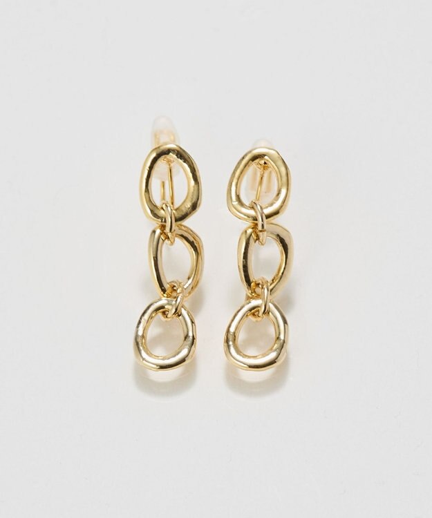 Phoebe 〈痛くないシリーズ/金属アレルギー対応〉ボールドチェーンライトフィットイヤリング　ゴールド/ニッケルフリー ゴールド