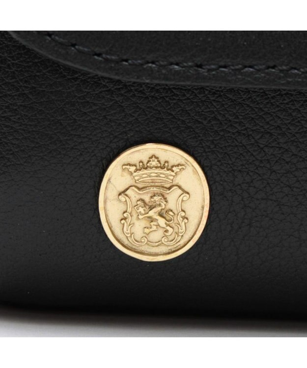 A.D.M.J. 【牛革】クラシックアニルブリロ/ラウンドクラッチショルダー BK