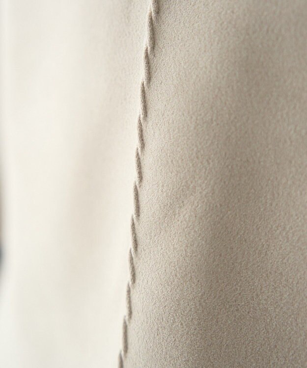 YECCA VECCA フェイクスエードデザインステッチプルオーバー Gray Beige