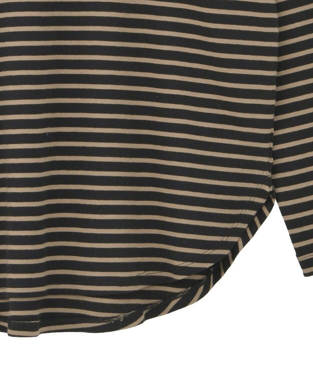 AMERICAN HOLIC アソートラウンドカットプルオーバー Border Black