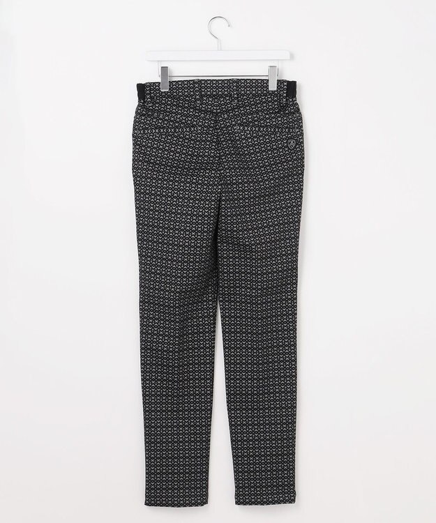 23区GOLF 【MEN】裏起毛ジャージーパンツ ストレッチ モノグラム 上品スタイル ブラック系5