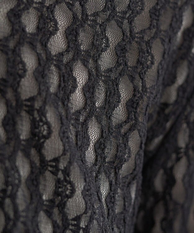 earth music&ecology レースパーカー Black