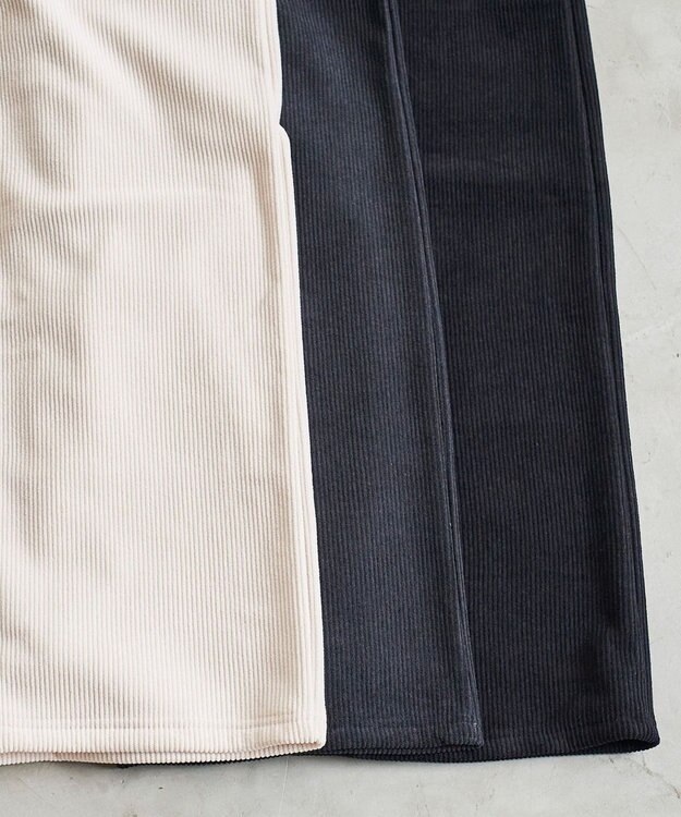 WEGO 裏起毛ワイドイージーパンツ ホワイトアイボリー