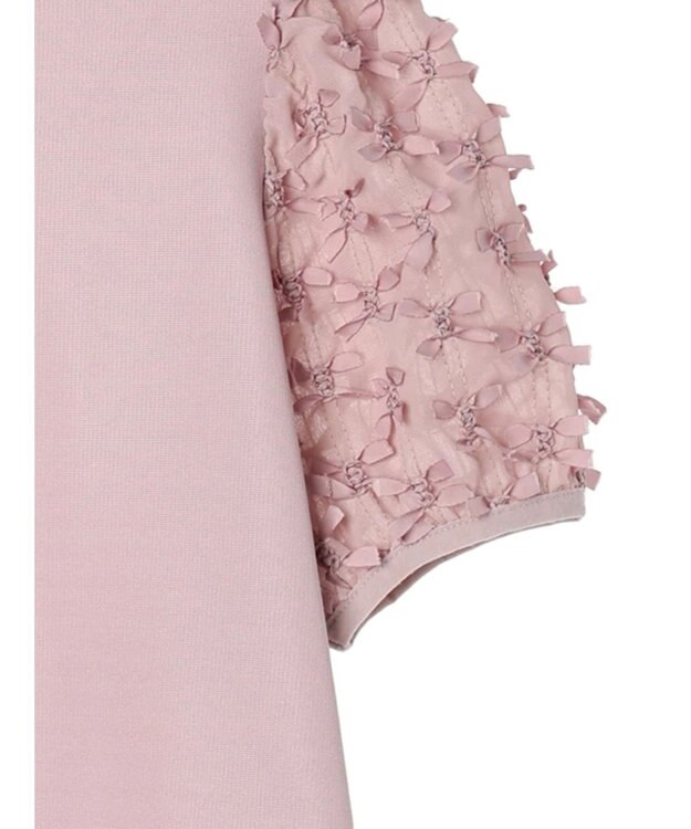 earth music&ecology リボンスリーブプルオーバー Pink