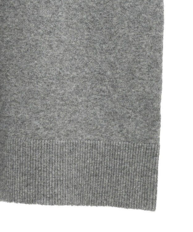 Green Parks 金釦ポロシャツニットワンピース Gray Mixture