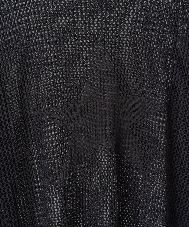 WEGO スターメッシュニットプルオーバー ブラック