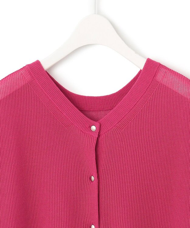 ICB 【洗える】コンパクトコイル 3wayサマーニット フューシャ系