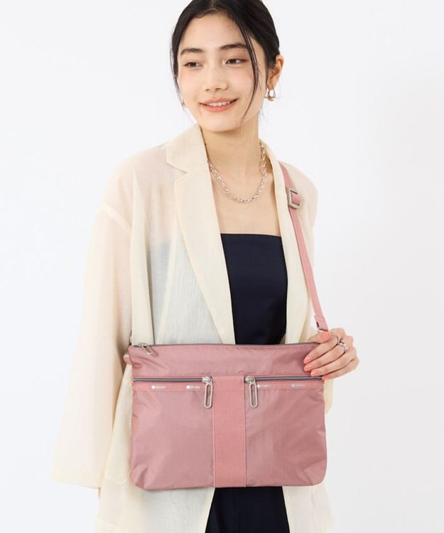 LeSportsac POUCH CROSSBODY/ダスティーピンクC ダスティーピンクC