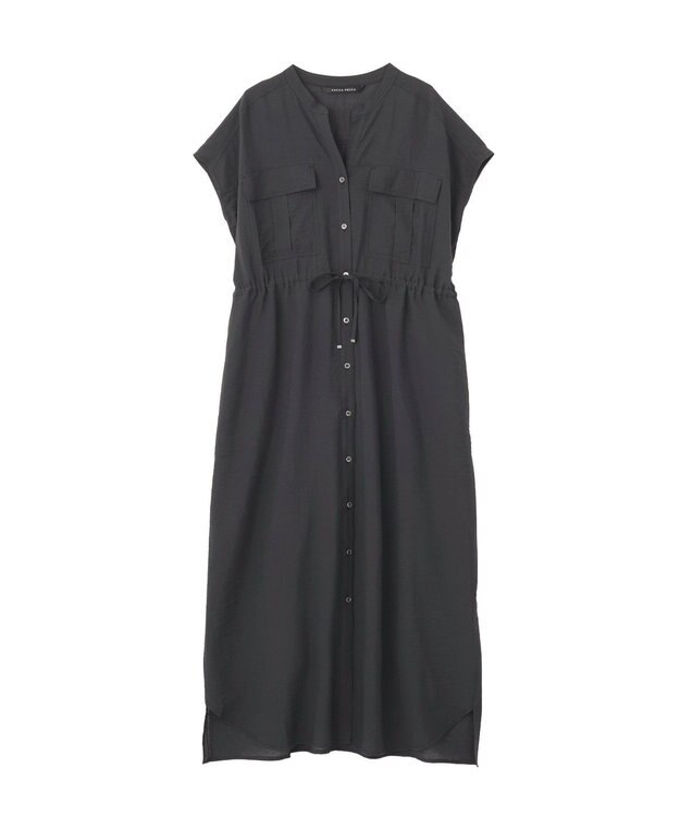 YECCA VECCA ミリタリースキッパーシャツワンピース Charcoal Gray