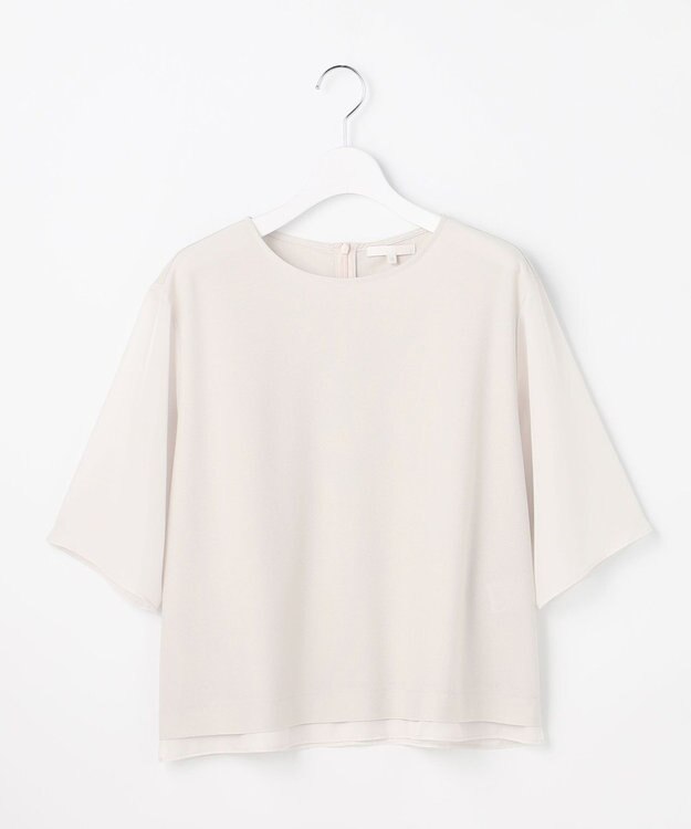 自由区 ストレッチアムンゼン Tブラウス ベージュ