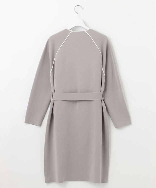 自由区 【XSサイズ～/洗える/セット着用可】ドライコットンハイゲージ ニットライトアウター ベージュ系