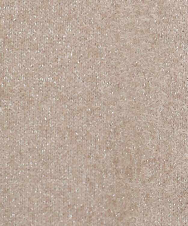 earth music&ecology ラメモールパフスリニットプルオーバー Mocha