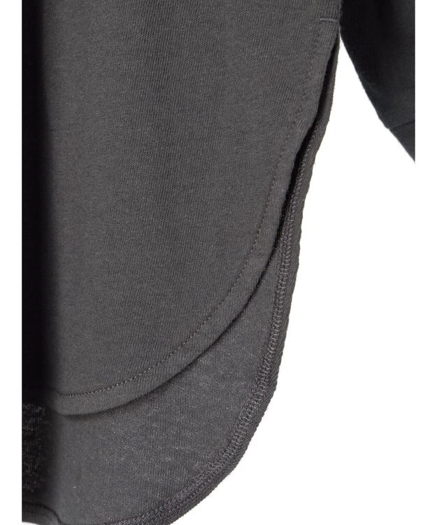 Green Parks ワンポイントカレッジロゴ裾ラウンドチュニック Dark Gray