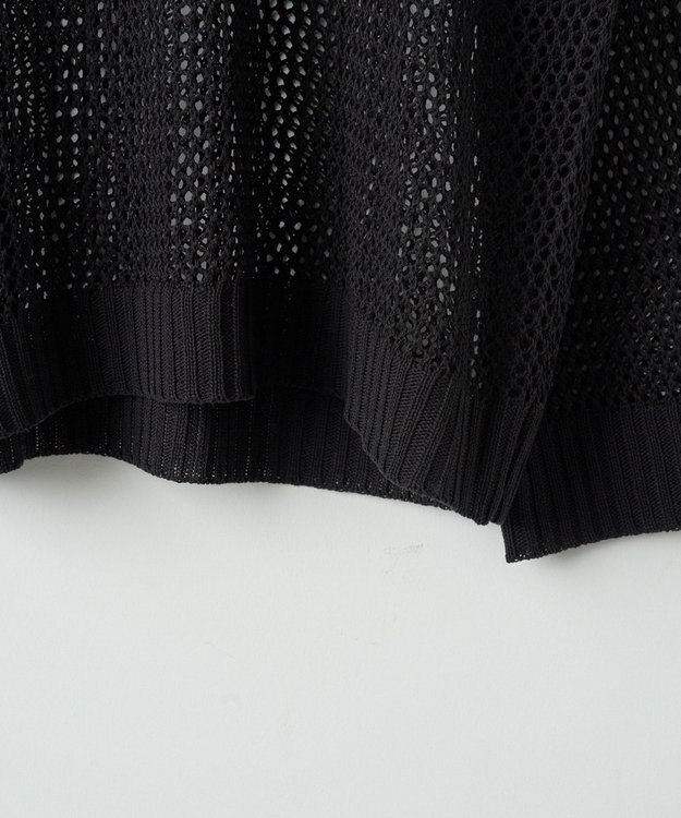 WEGO スターメッシュニットプルオーバー ブラック