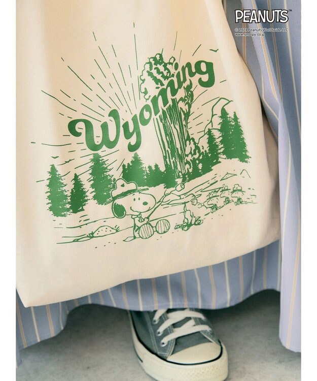 AMERICAN HOLIC ピグメントフリルＢＡＧ／ＰＥＡＮＵＴＳ Ivory