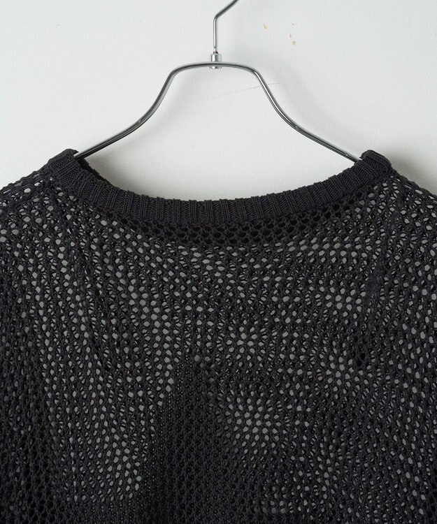 WEGO スターメッシュニットプルオーバー ブラック