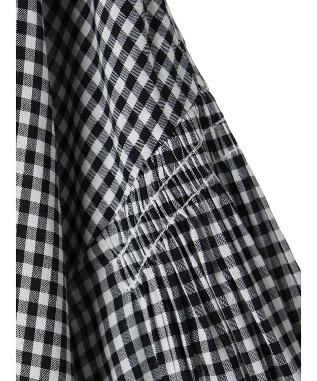 AMERICAN HOLIC ＵＶカット／接触冷感ギャザースリーブブラウス　 Gingham Check