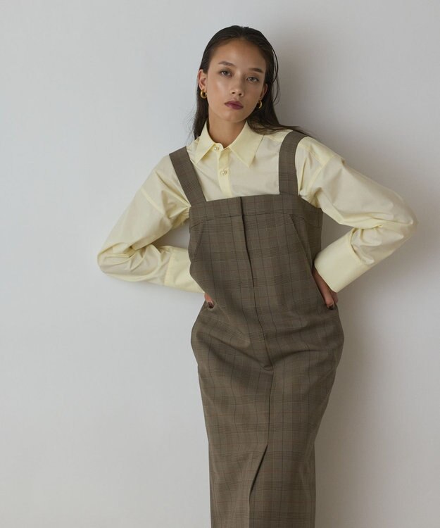 GRACE CONTINENTAL スーツ地ジャンパ－スカート マルチ