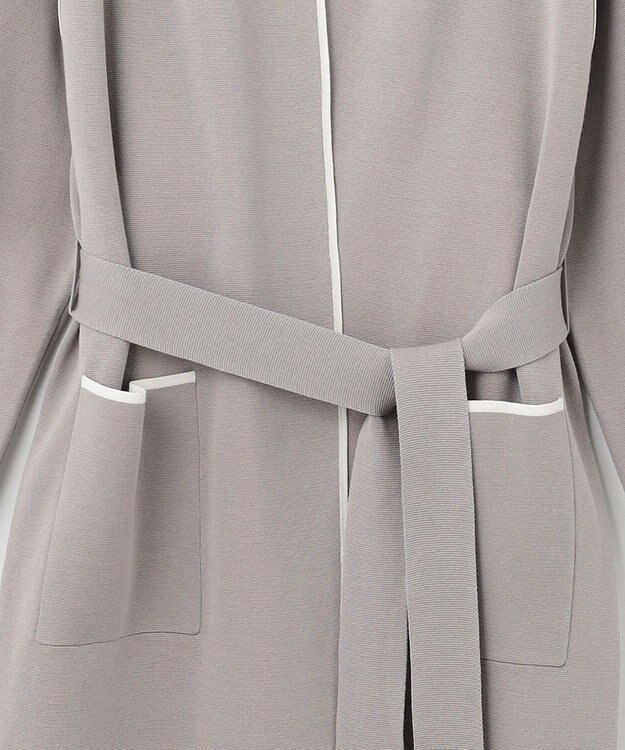 自由区 【XSサイズ～/洗える/セット着用可】ドライコットンハイゲージ ニットライトアウター ベージュ系