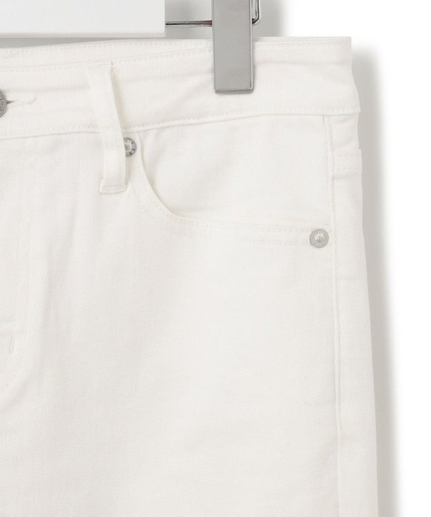 23区 L 【SLOW/洗える】SLOW DENIM タイトストレート デニム ホワイト系