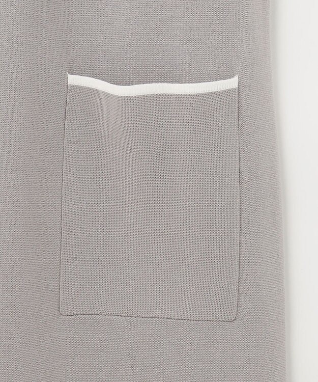 自由区 【XSサイズ～/洗える/セット着用可】ドライコットンハイゲージ ニットライトアウター ベージュ系