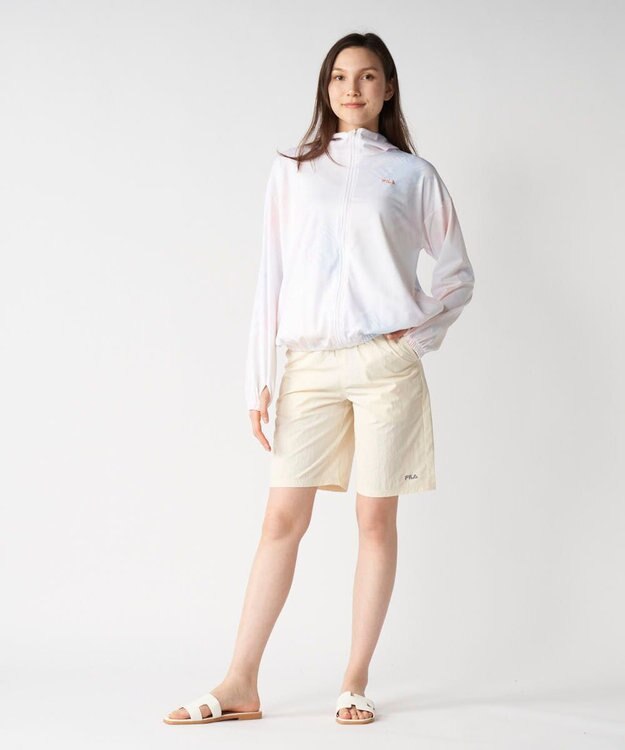 OP／FILA 【FILA/フィラ】ナイロンタスランパンツ オフホワイト