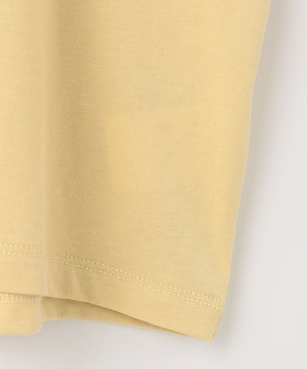 Feroux 【UVケア】リボンスリーブドルマン Tシャツ ライトイエロー系