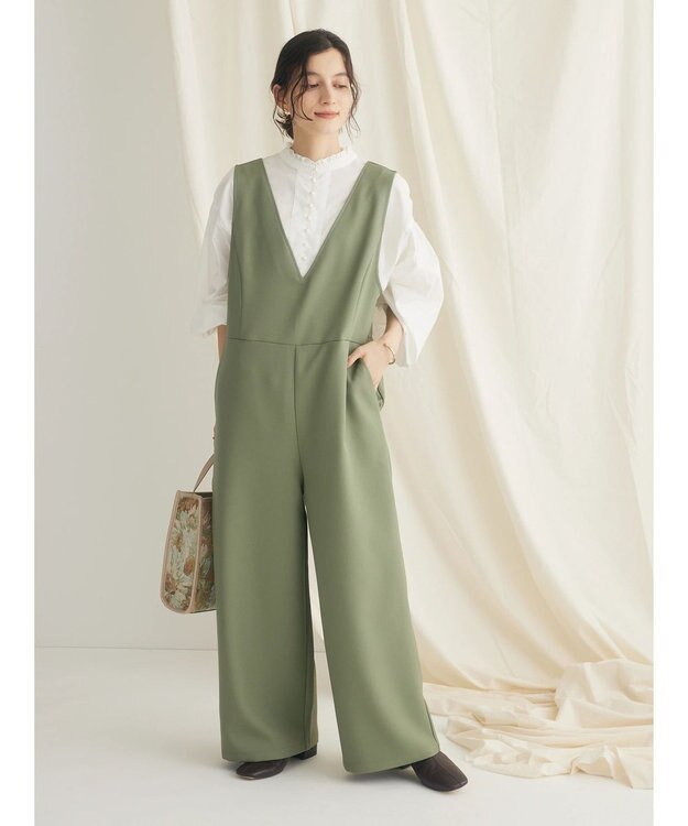 CRAFT STANDARD BOUTIQUE 【イージーケア】サロペット Khaki