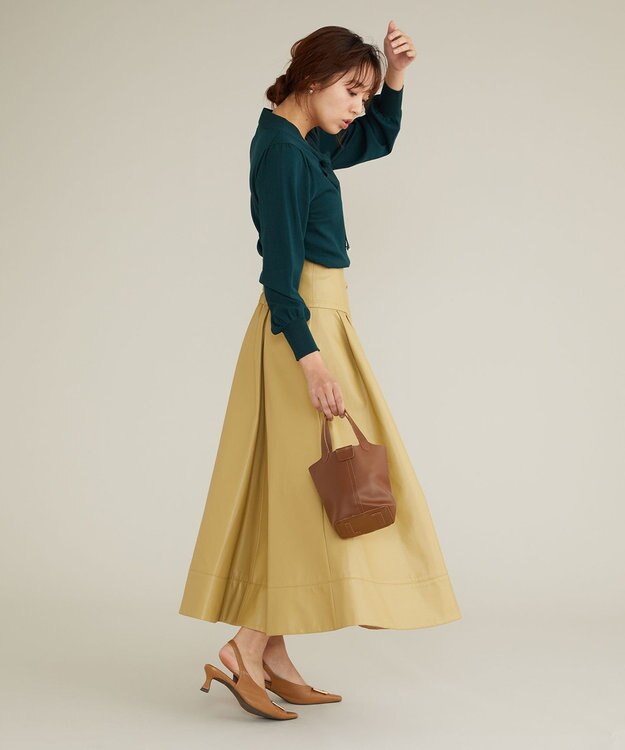 Feroux 【古畑星夏さん着用】フロントビット スカート ベージュ系