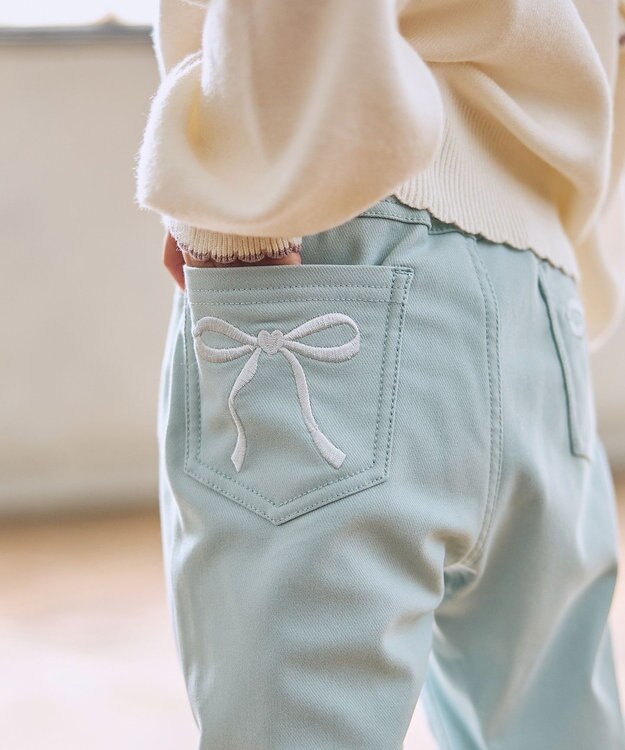 ANY KIDS 7days 裏起毛ガーリーパンツ ミント