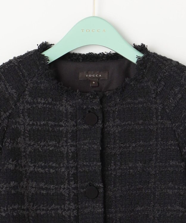 TOCCA UNSNARL ツイードジャケット ブラック系